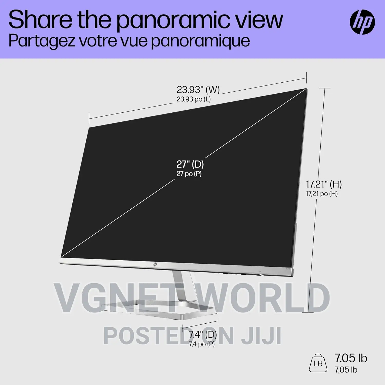 Hp 27-Inch M27f FHD Monitor