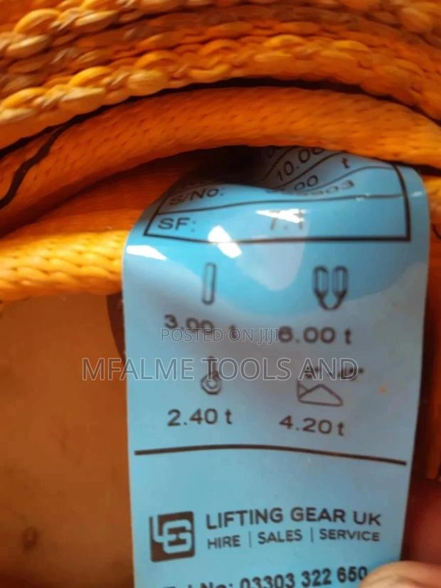 Lifting Straps - Heavy Duty 1-20tone, 3-15m For Cranes Ex-uk - thumbnail 3