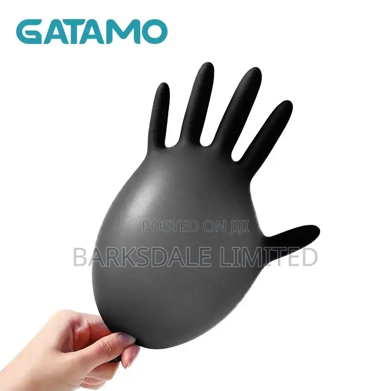 Black Nitrile Gloves Food Grade Latex Rubber Chef Kitchen Small Large