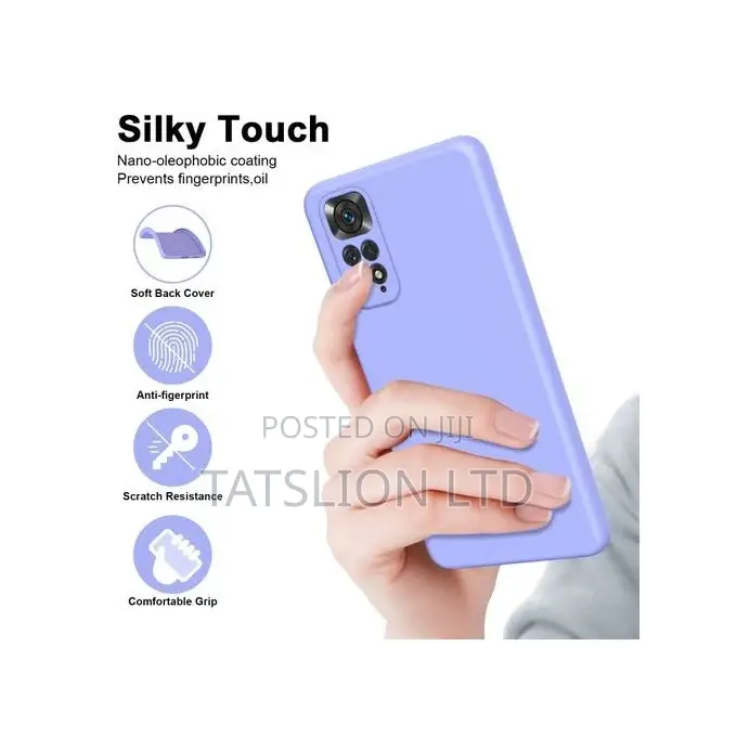 Redmi Note 11S Case, Slim Smooth Soft Silicone Shockproof