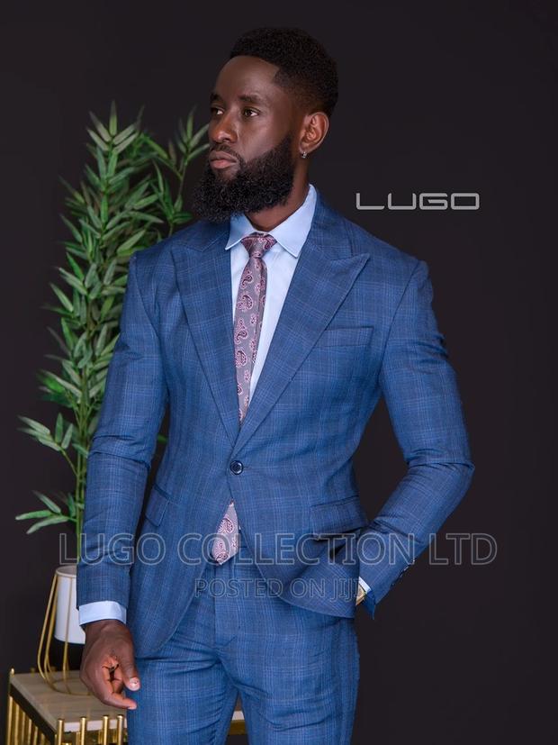 Custom Made Checked Suits - thumbnail 4