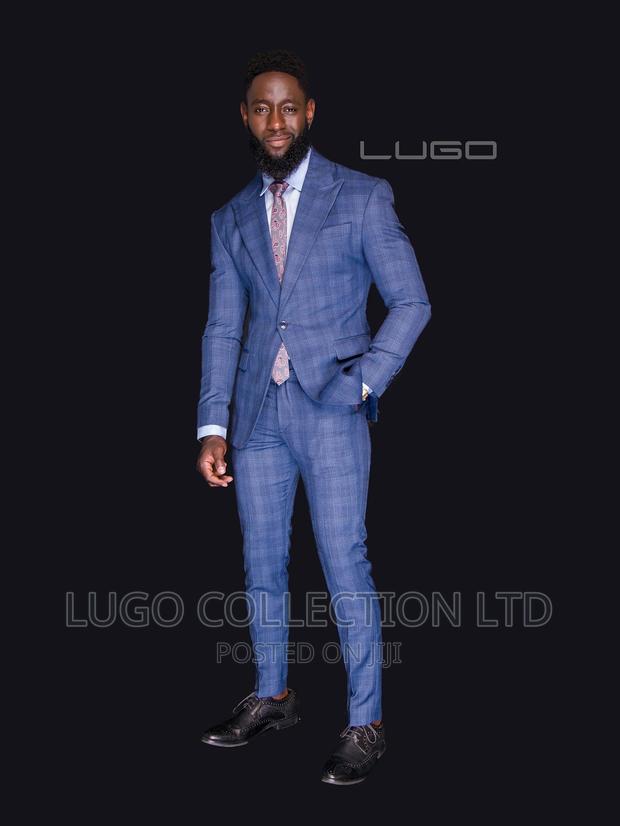 Custom Made Checked Suits - thumbnail 5