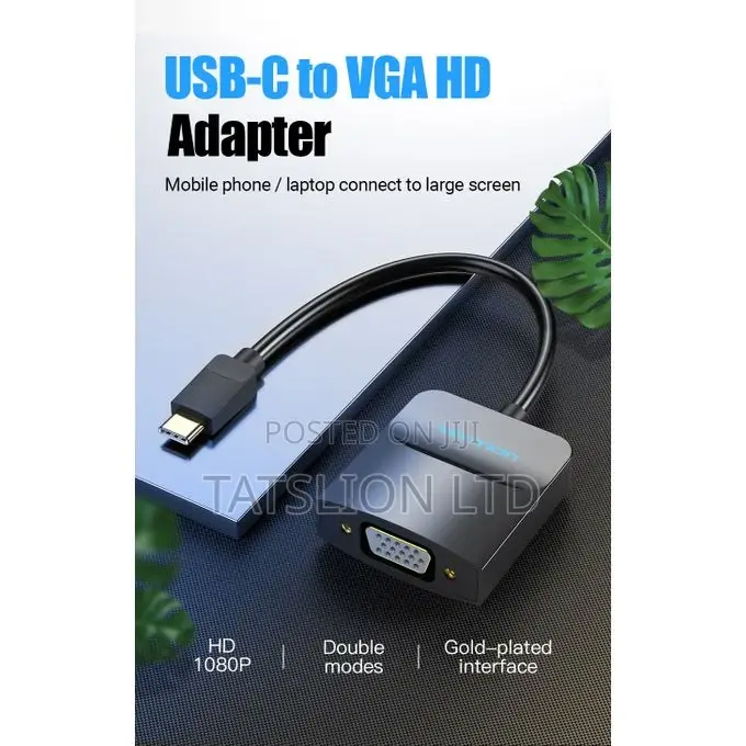 Type C to Vga Adapter New