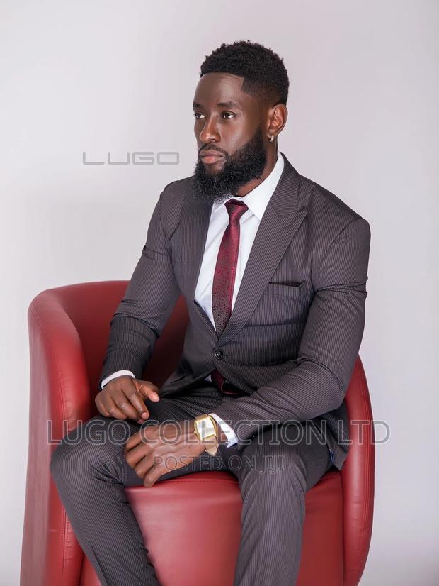 Custom Made Pinstripe Suit Merino Suit - thumbnail 3