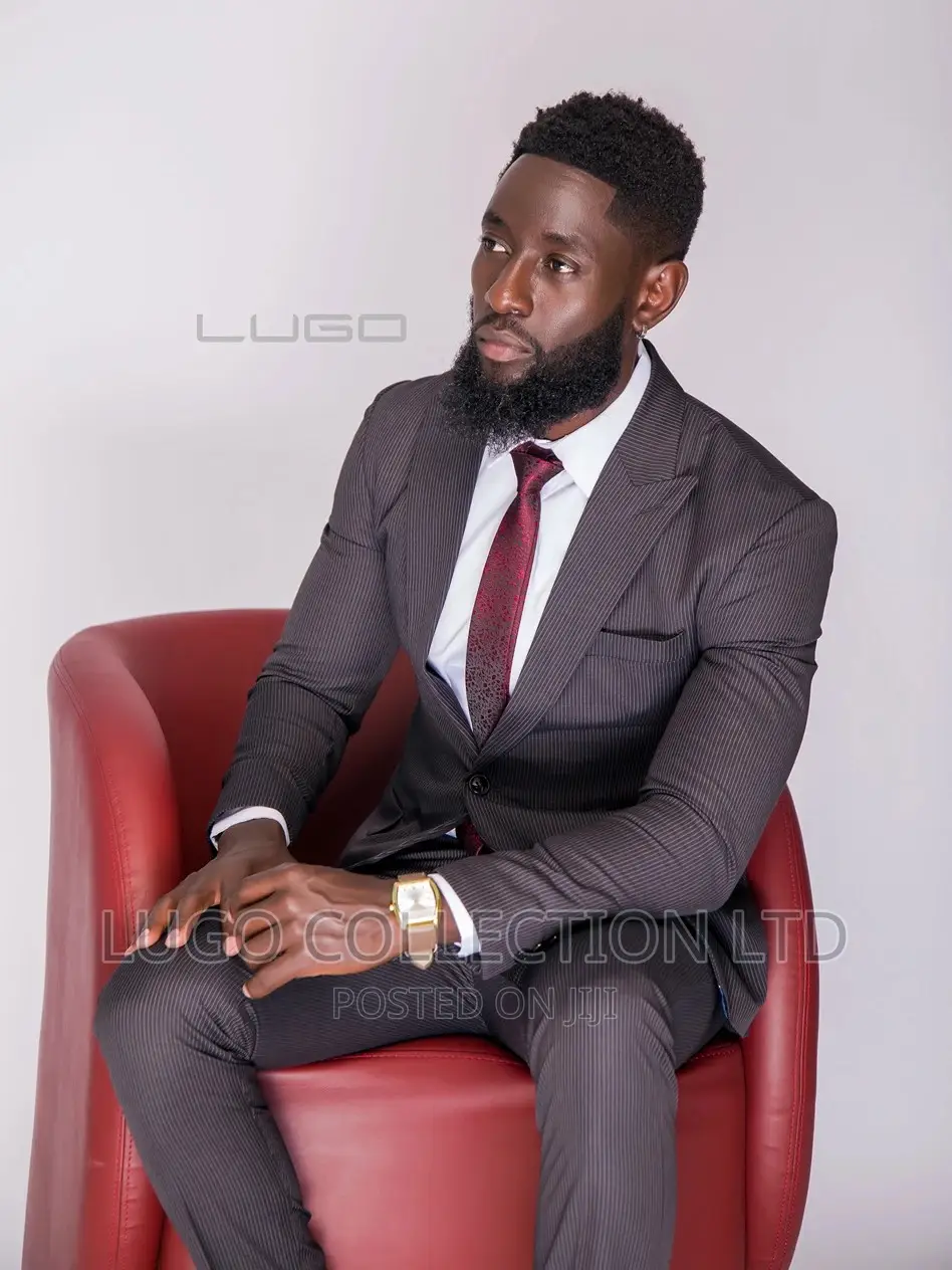 Custom Made Pinstripe Suit Merino Suit