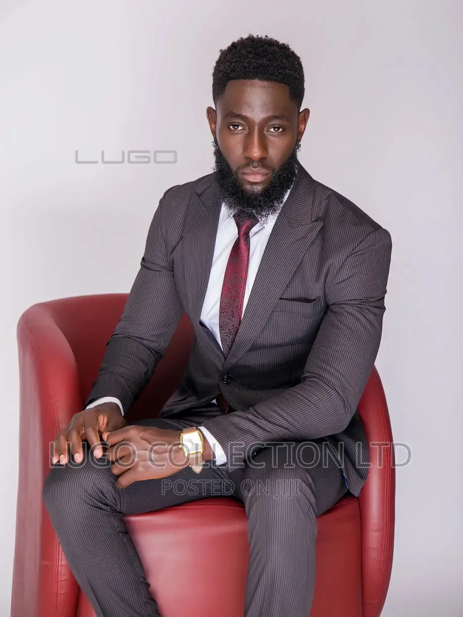 Custom Made Pinstripe Suit Merino Suit