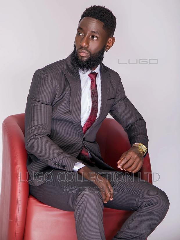 Custom Made Pinstripe Suit Merino Suit - thumbnail 5