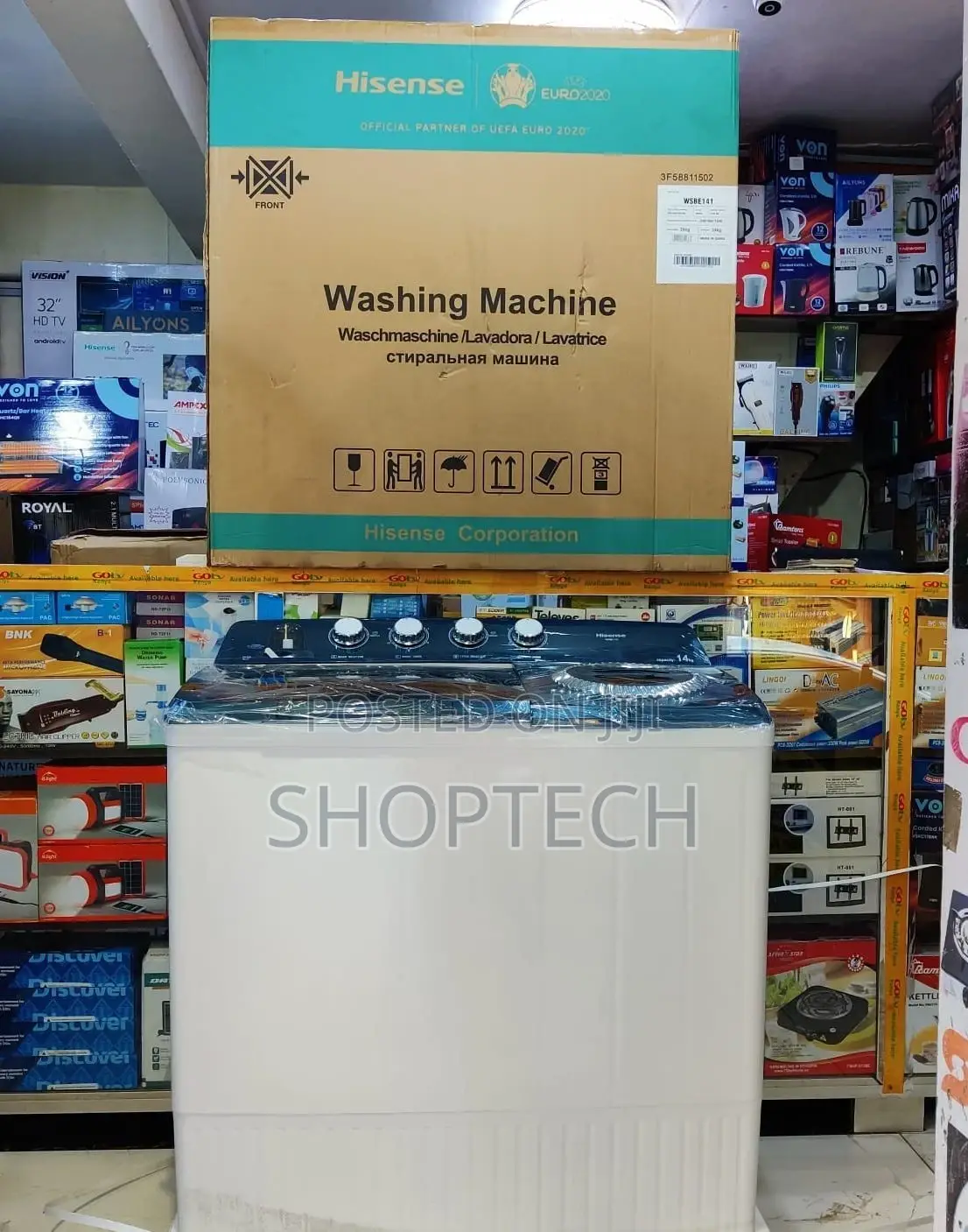 *Hisense Twin Tub 14kg Washing Machine at 32,000