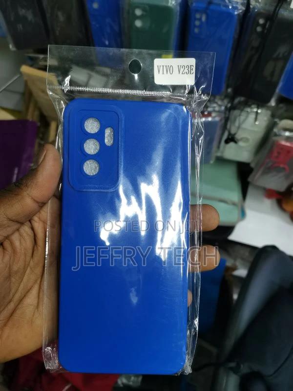 Silicone Protective Back Case for Vivo V23e - Blue - main view