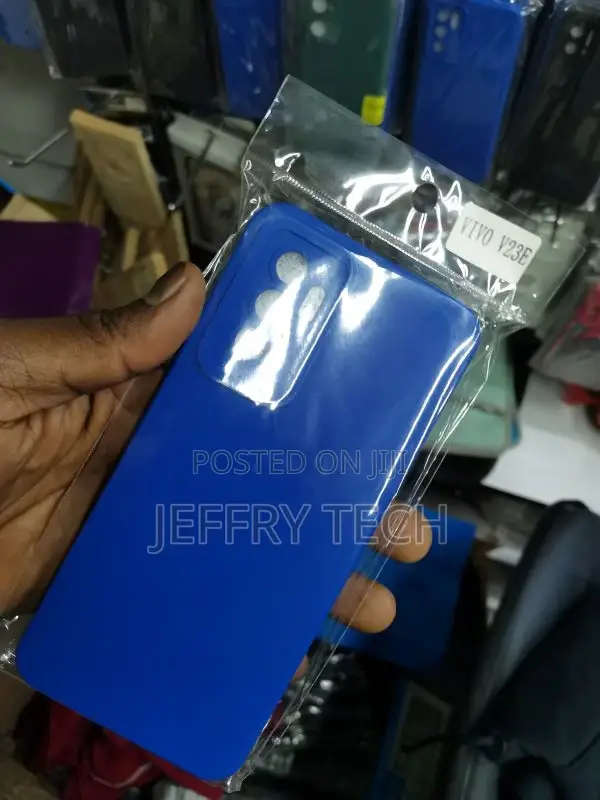 Silicone Protective Back Case for Vivo V23e - Blue