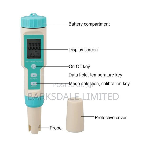 Water Quality Tester Orp Ph TDS Ec Salinity Sg 7 in 1 Meter - thumbnail 3