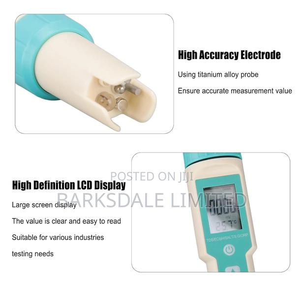 Water Quality Tester Orp Ph TDS Ec Salinity Sg 7 in 1 Meter - thumbnail 5
