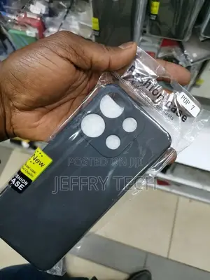 Silicone Protective Back Cover for Tecno Pop 7 - Black