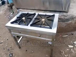 Gas Cooker (Stainless Steel Two Burner Cooker).