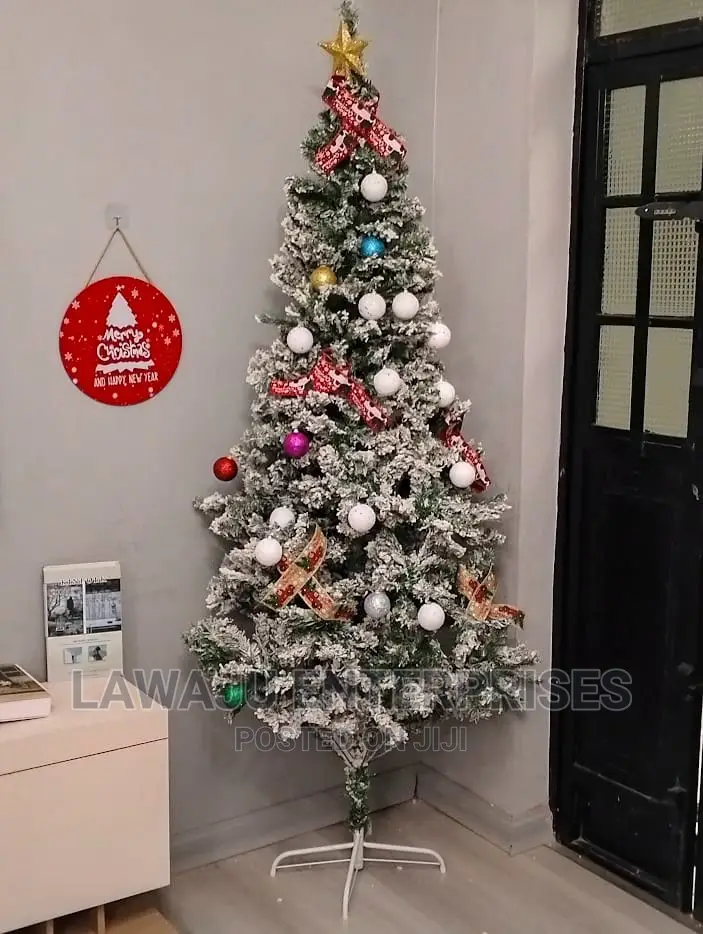 Snow Flocked Christmas Tree