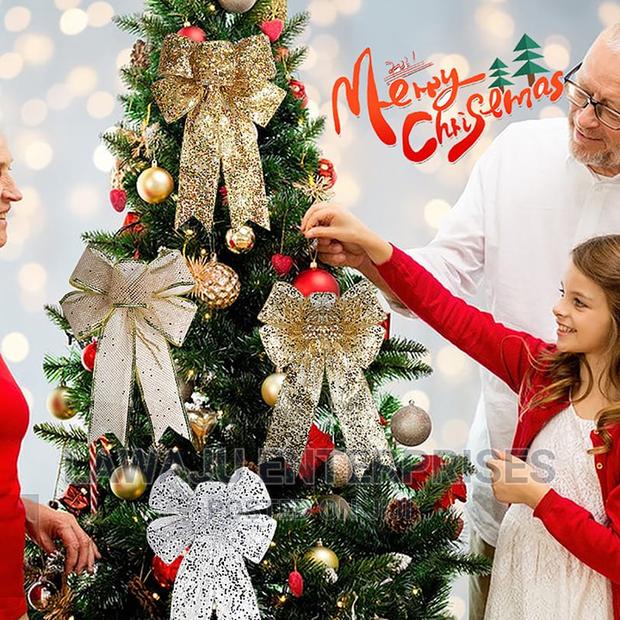 Christmas Tree Bowknot Top Decoration