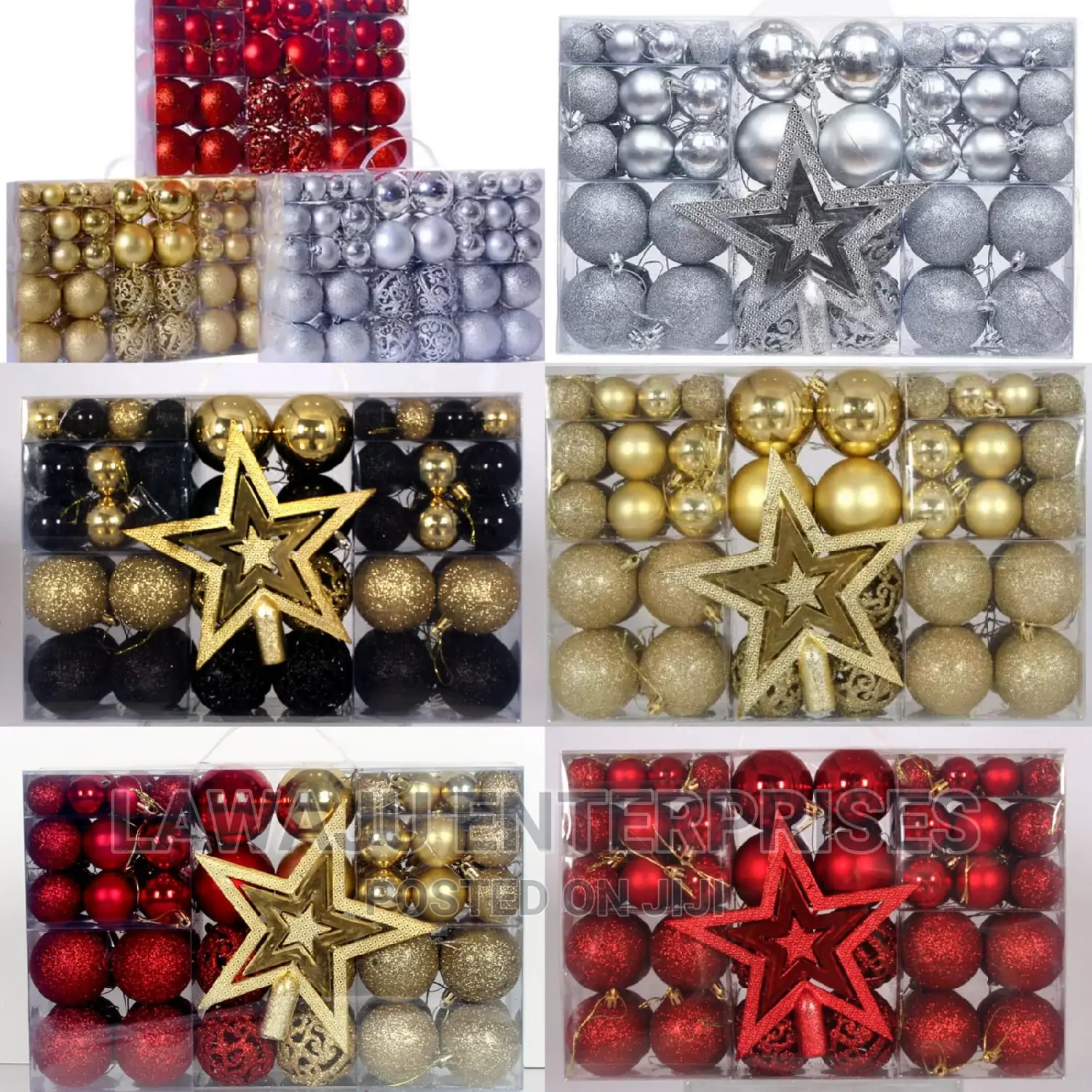 101pcs Red Christmas Ball Ornaments for Christmas Tree,