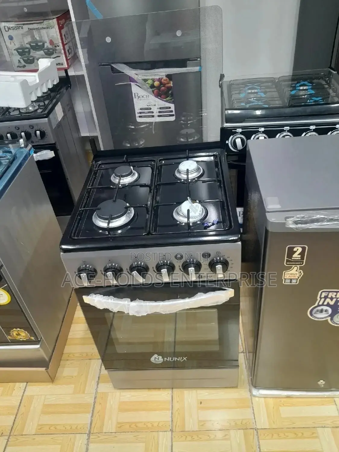 Nunix 4 Gas Standing Oven With Gas Oven