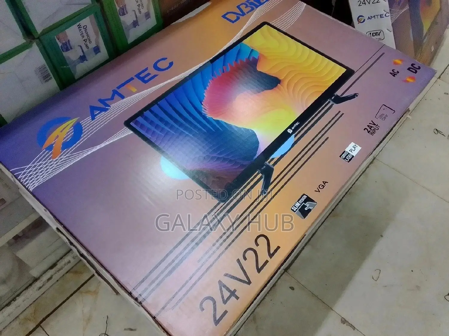 Tv, Amtec 24"Inches Digital Led Tv Ac/Dc - Black