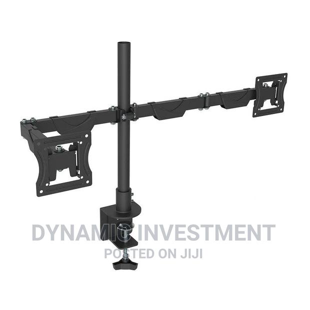 Tronic Vertical Stacking Dual Monitor/Desktop Desk Mount