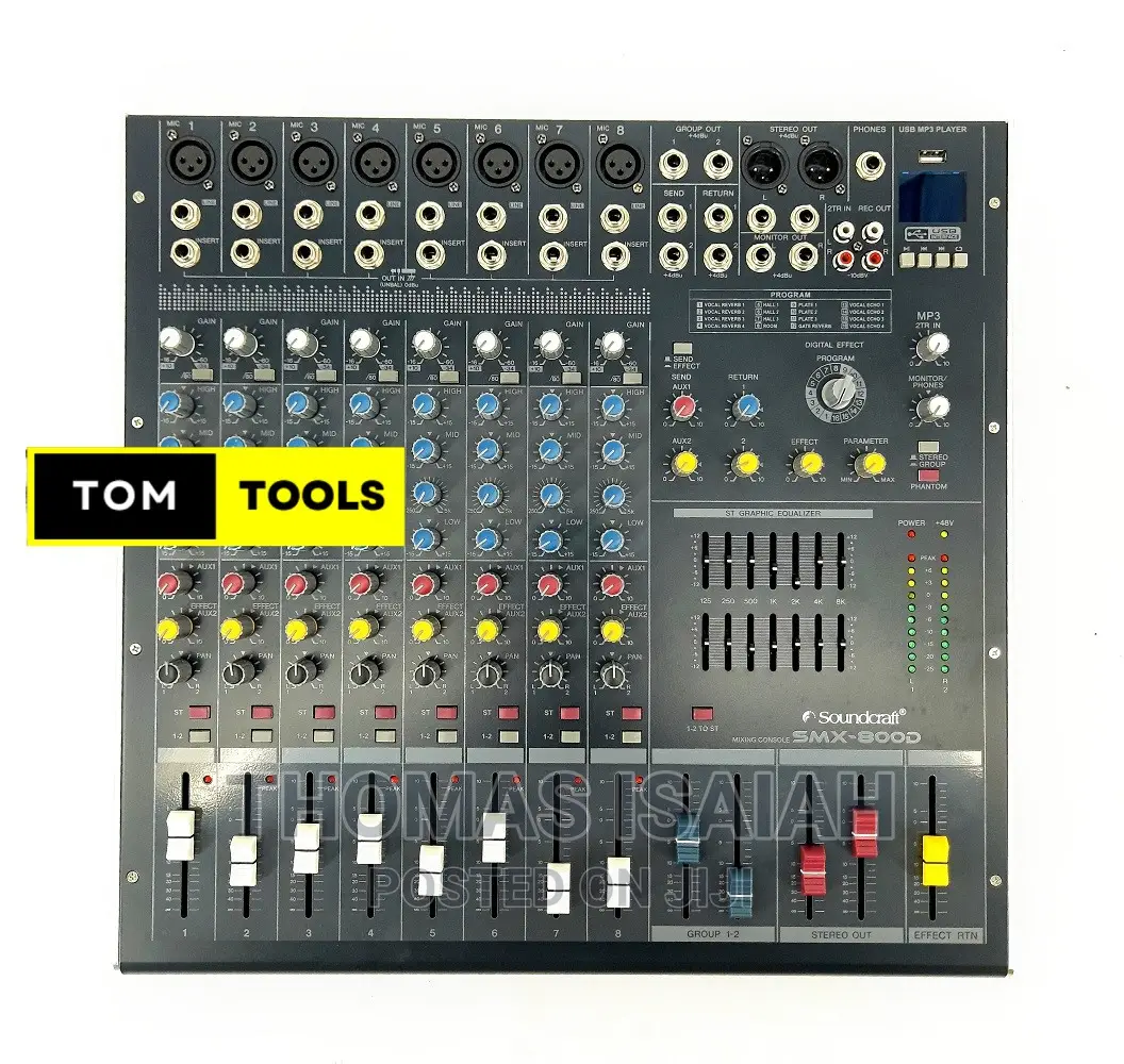 Soundcraft Smx800d 8 Channel Rack Mountable Powered Mixer