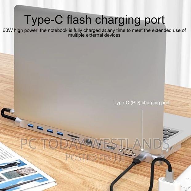 11 in 1 USB-C/Type-c to 4 X USB+SD/TF+RJ45+3.5mm+HDMI+VGA+PD - thumbnail 7