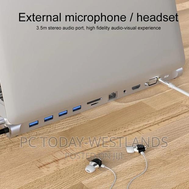 11 in 1 USB-C/Type-c to 4 X USB+SD/TF+RJ45+3.5mm+HDMI+VGA+PD - thumbnail 9