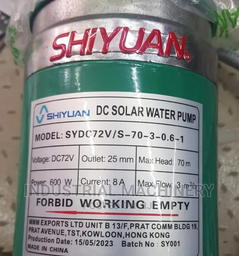 Shiyuan Dc Solar Water Pump -600w