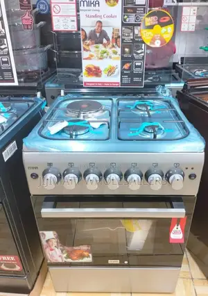 Cooker/Mika Standing Cooker 3G+1E 60*60cm Stainles Steel Top