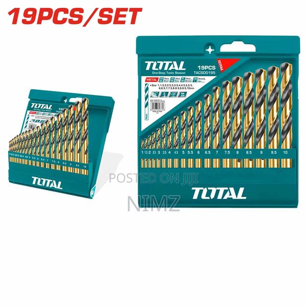 TOTAL HSS Twist Drill Bits Set - main view