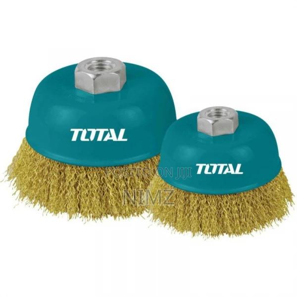 TOTAL Wire Cup Brush 100mm, 4"