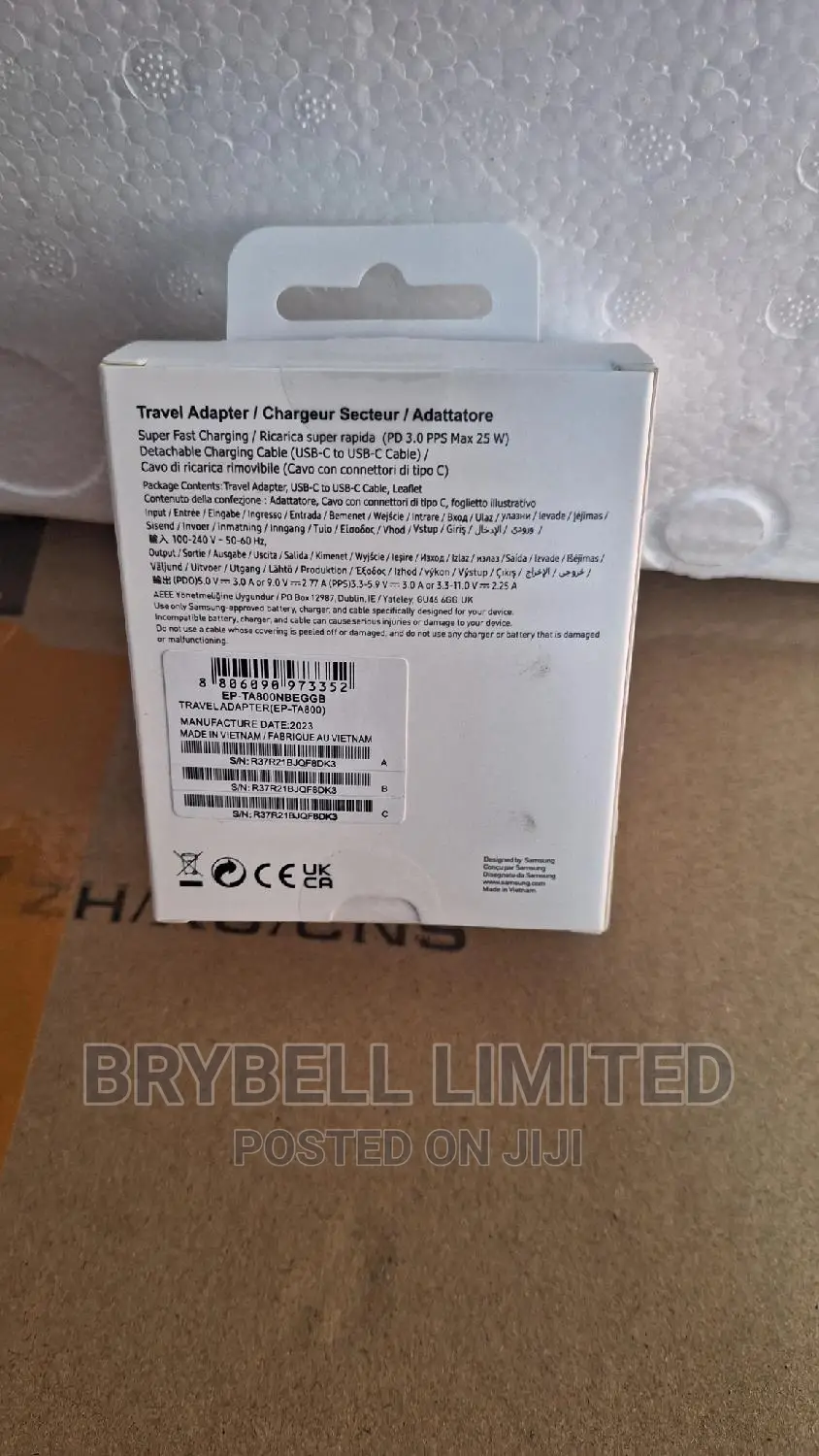 Original 25w PD Adapter and Samsung Charger