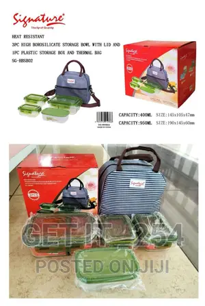 *4pc Borosilicate Storage Container*
Heat Resistant