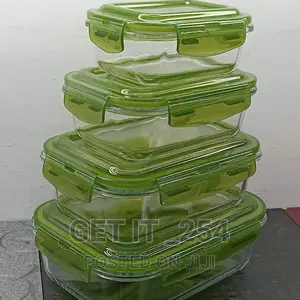 *4pc Borosilicate Storage Container*
Heat Resistant