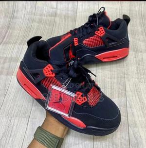 Jordan 4 Thunder Blue ,Thunder Red Sneakers - thumbnail 2