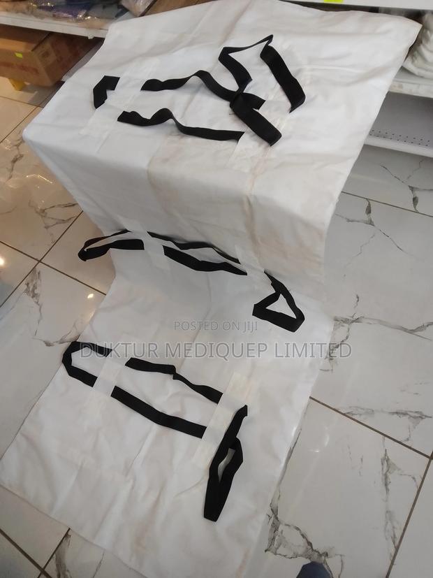 White Body Bag With Polythene Lining-Size 24X80* Approx - main view