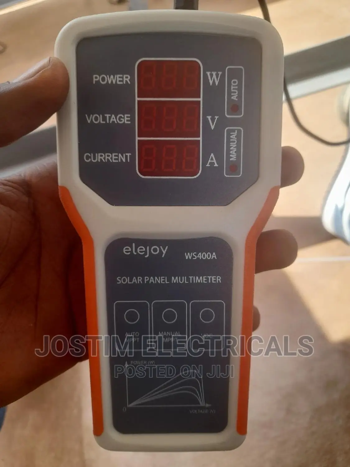 800w Solar Wattage and Voltage Meter