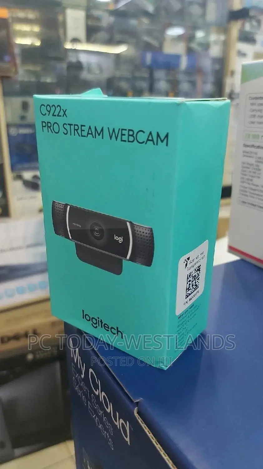 Logitech C922x Pro Stream Webcam Full 1080p HD Camera Back