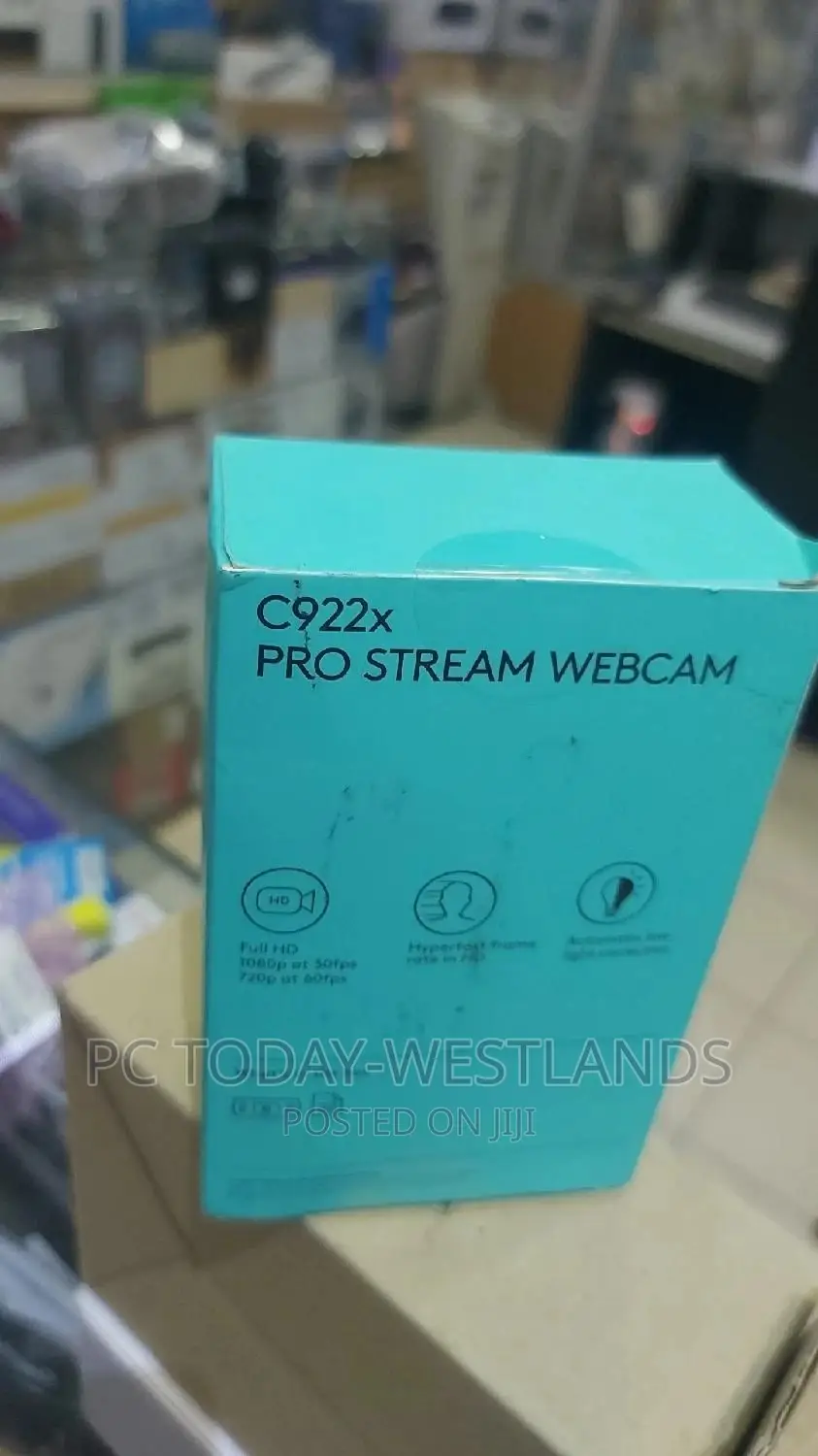 Logitech C922x Pro Stream Webcam Full 1080p HD Camera Back