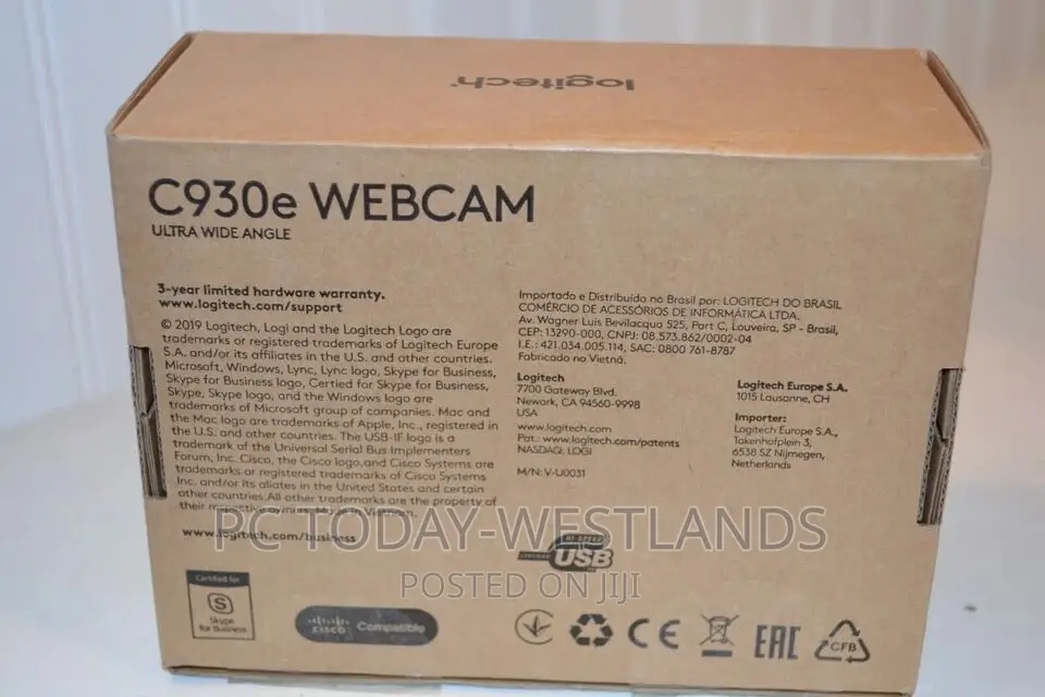 Logitech C930e Webcam Ultra Wide Angle Pro Cam