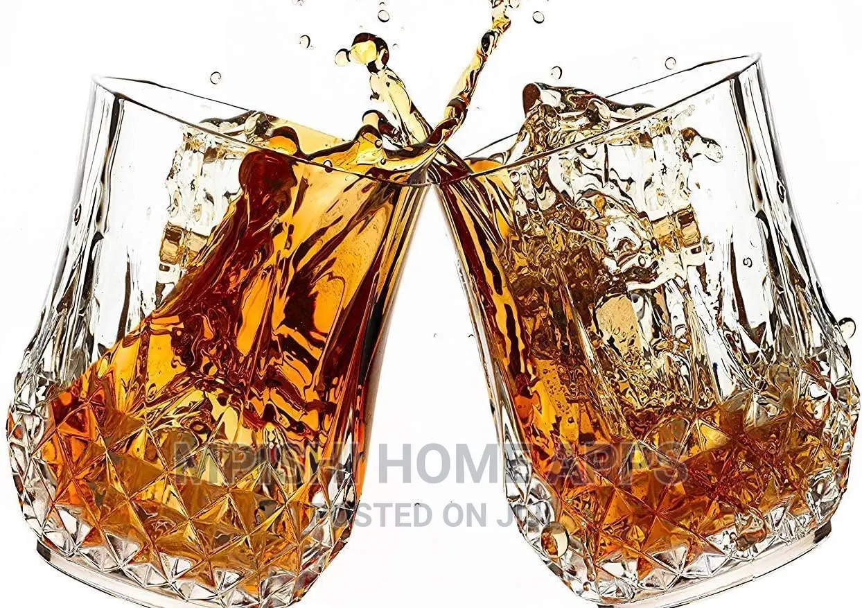 Diamond Crystal Whiskey Glasses