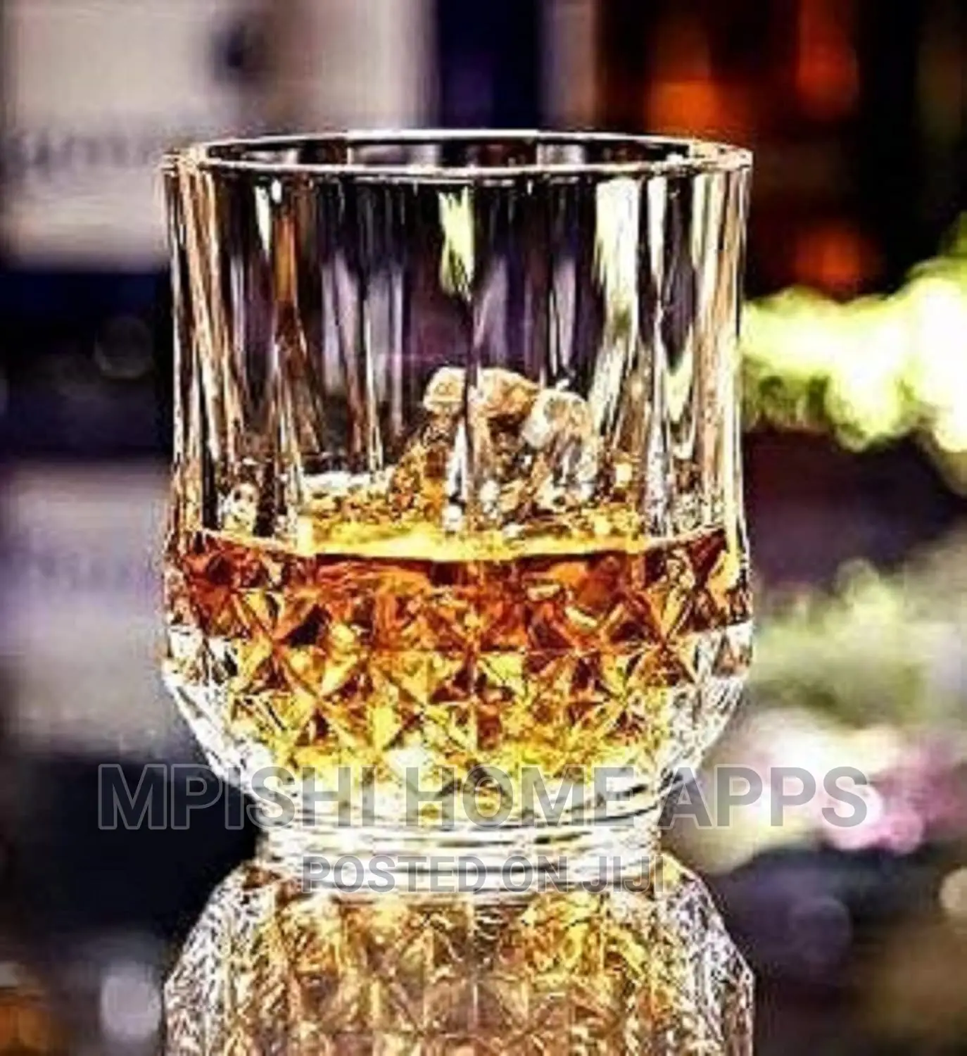 Diamond Crystal Whiskey Glasses