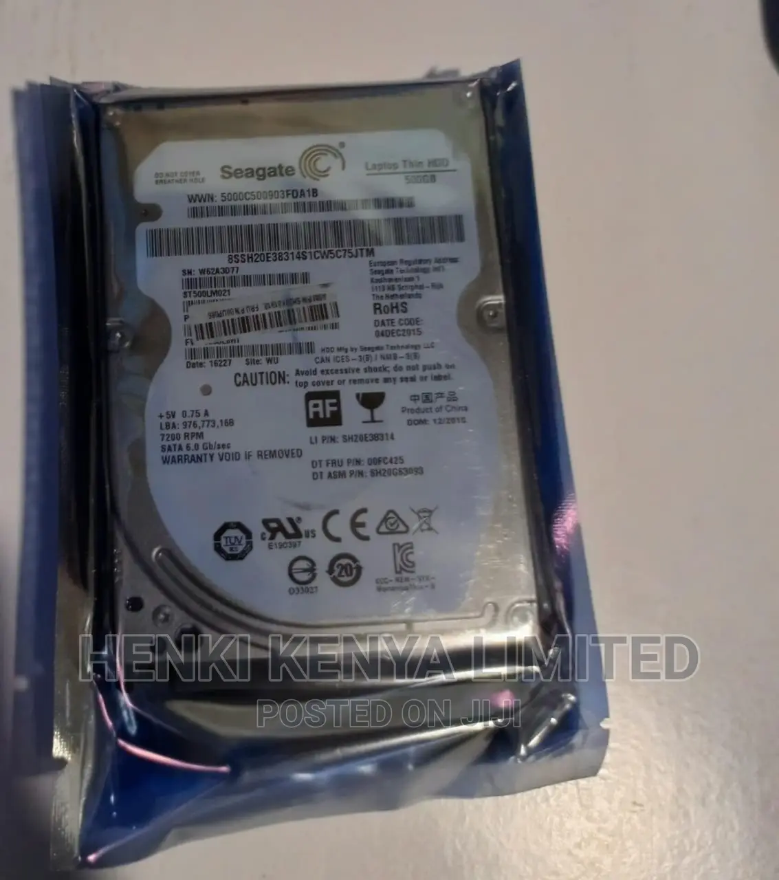 500gb Seagate Internal Laptop Hard Drive