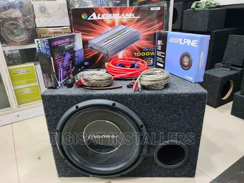 KUERL 10" Car Powered Subwoofer 1500 Watts in Nairobi Central Vehicle