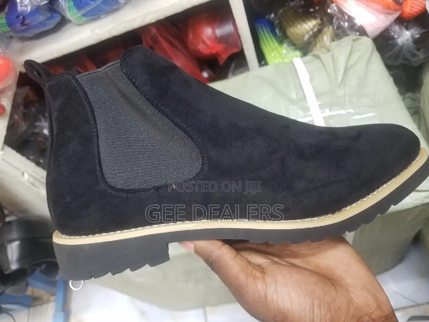 Black Chelsea Suede Official Boots