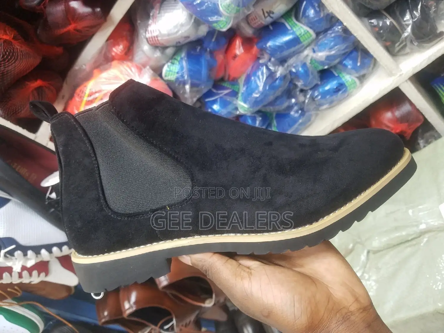 Black Chelsea Suede Official Boots