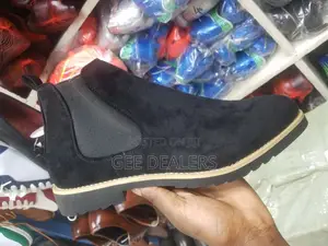 Black Chelsea Suede Official Boots