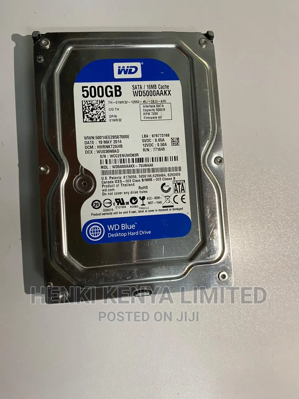 500gb Desktop Internal Hard Drive in Wd Blue