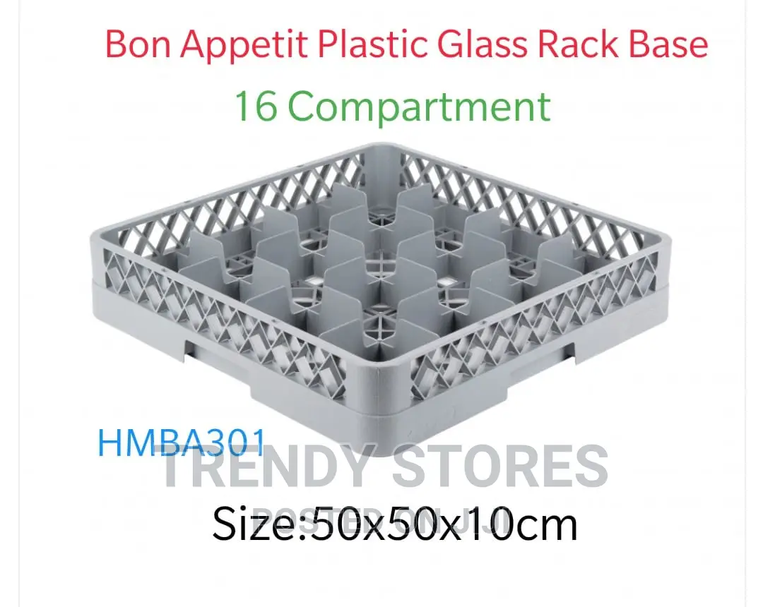 HMBA301 Plastic Glass Rack Base 16