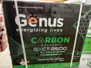Carbon 250ah / 12V - GXCT-2500 Genus Tall Tubular Battery